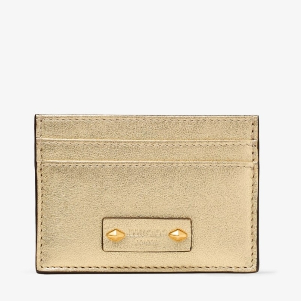 Jimmy Choo Metallic Gold Card Holder